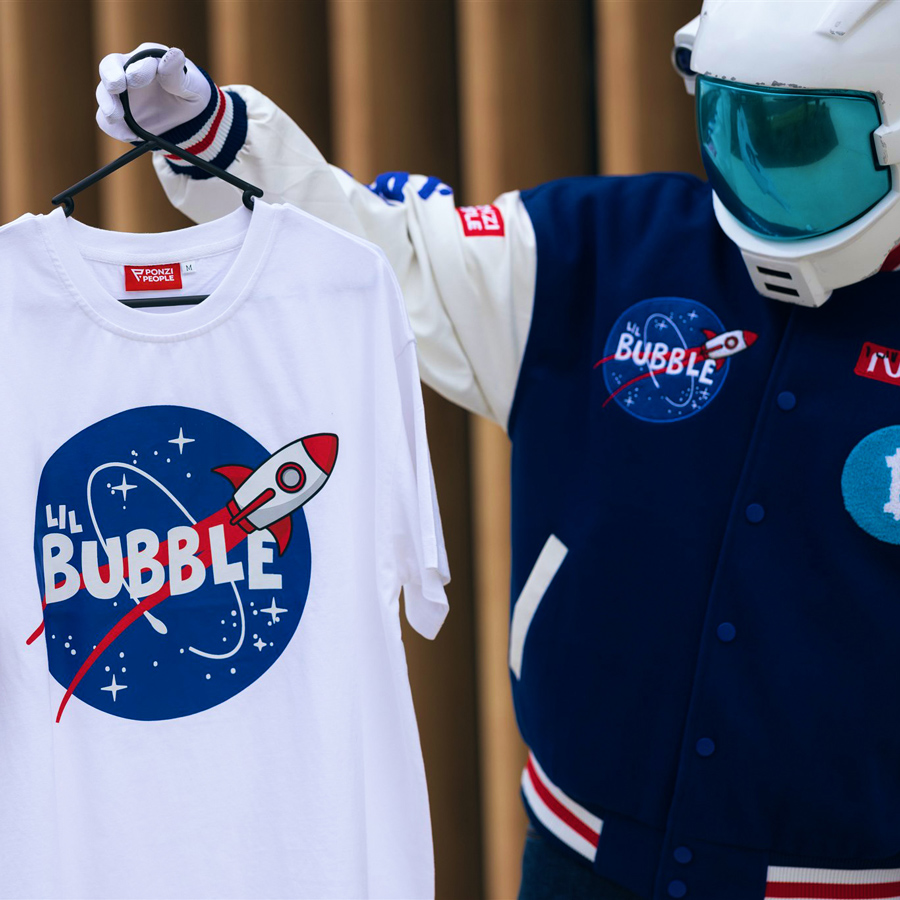 Lil Bubble crypto merch