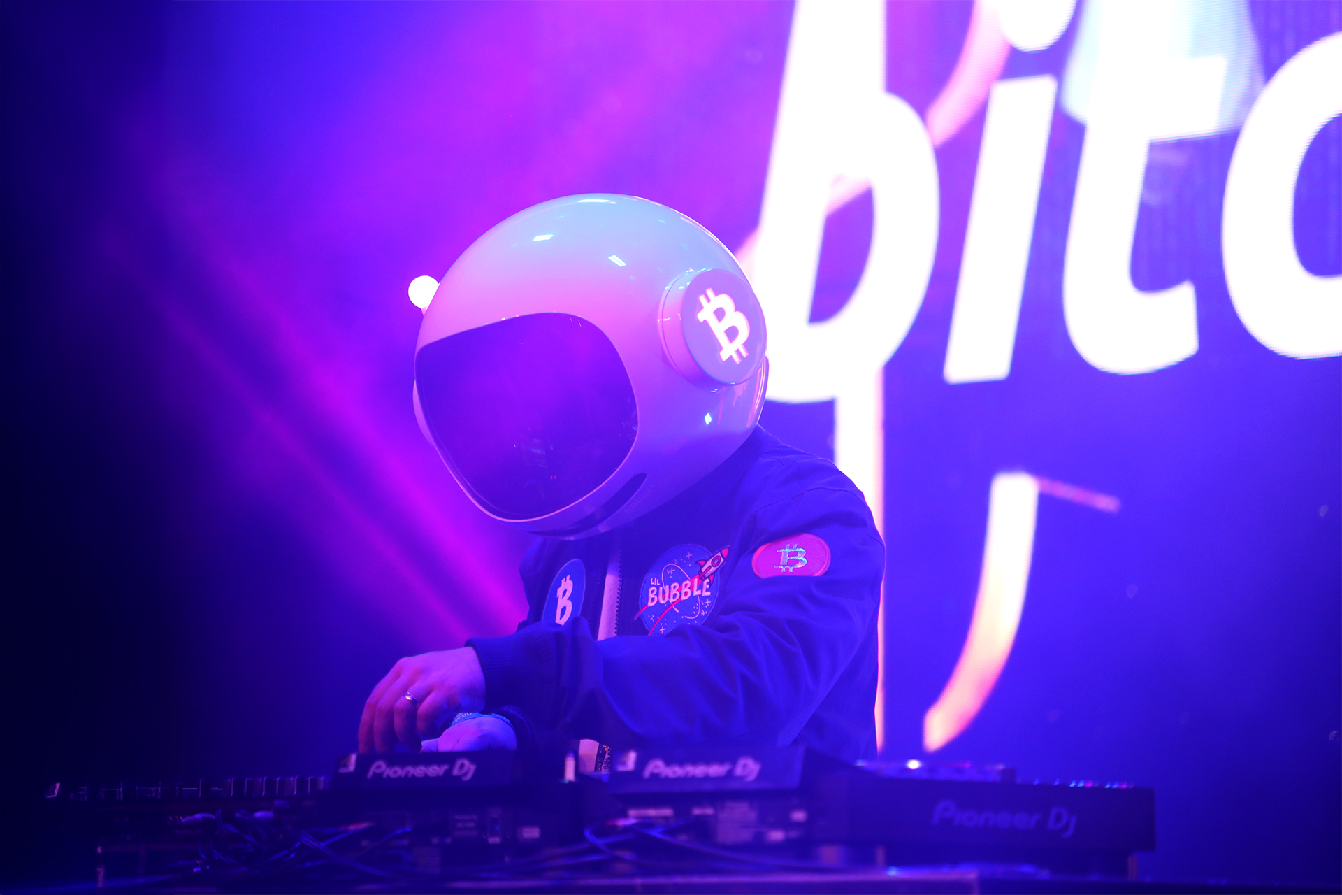 Lil Bubble - Bitcoin House DJ performing at conferences around the world